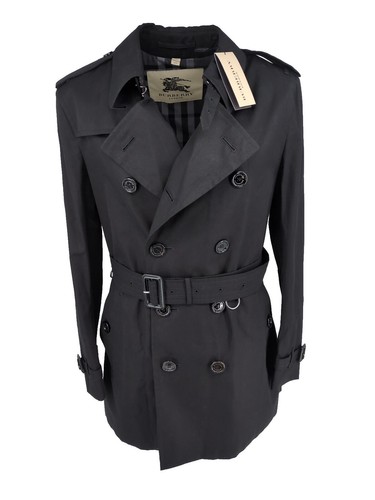 Burberry trench coat - coat, black