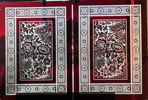 Antique victorian red flashed - antique,