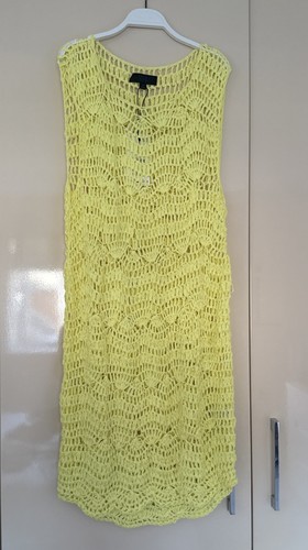 Zara yellow crochet beach - zara,
