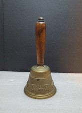 Vintage Brass Bell With Wooden