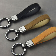 Genuine Leather Keychain Black