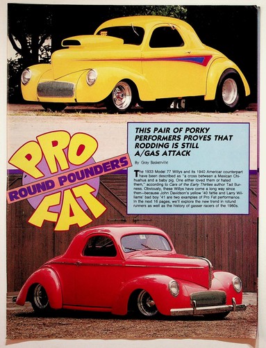 Hot rod magazine willys - hot, pro