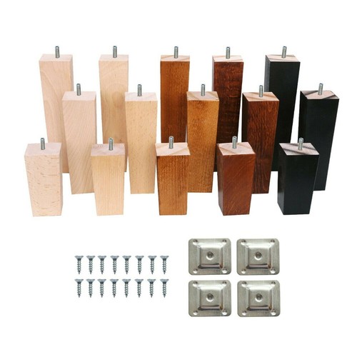 Wooden square furniture - 4x,