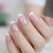 False FAKE french white Nails