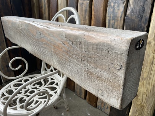 Reclaimed solid wood fireplace - wood,