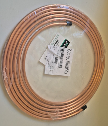 Copper tube coil 3 8 - tube, x