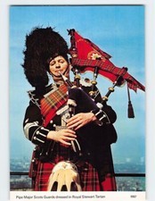 Postcard Pipe Major Scots