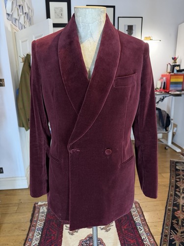Burgundy italian velvet double - italian,
