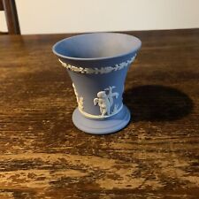 wedgwood jasper ware In Blue 9cms High & 8.5 Cms At It’s Widest 
