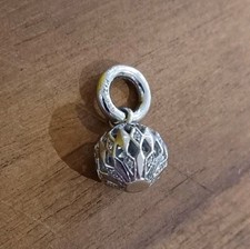 Silver Drop Pendant CZ, Round