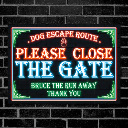 Personalised close the - the, gate
