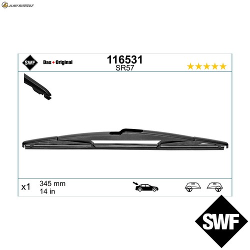 Wiper blade 116531 for mazda - wiper,