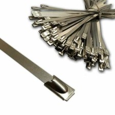 S304 STAINLESS STEEL METAL SELF-LOCKING CABLE TIES ZIP WRAP EXHAUST