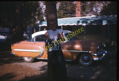 1953 chevy bel - air, man