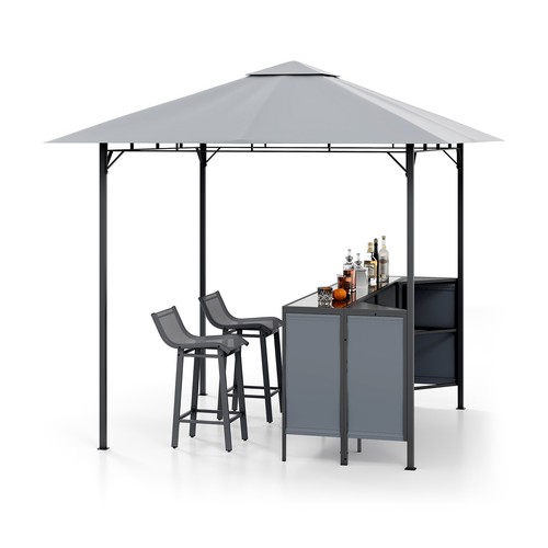 Piece outdoor bar set - bar, with