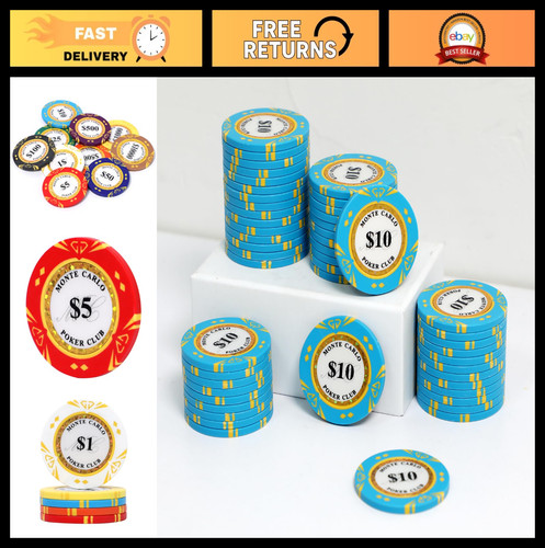 Casino grade 14g - clay, poker