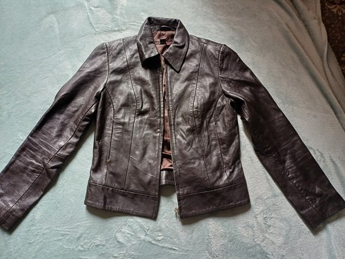 Zara black leather - zara, jacket