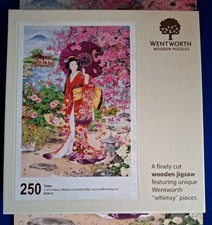 Wentworth 250 piece wooden jigsaw - Teien (Japanese garden) Geisha Girl COMPLETE