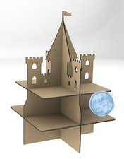 Y389CUPCAKE SWEETS CANDY CART MDF KIT SWEET TROLLEY DONUT WALL POST BOX WEDDINGS