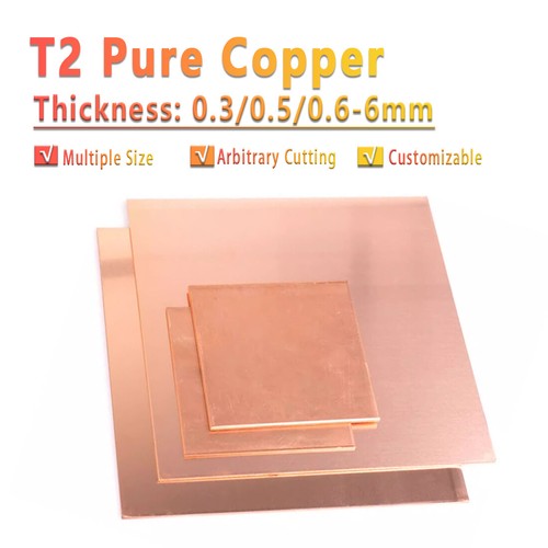 Copper sheet various - t2,