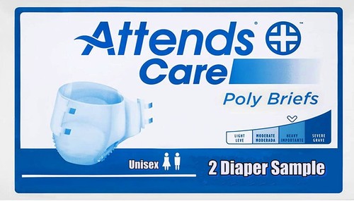 Diaper sample plastic backed - sample,