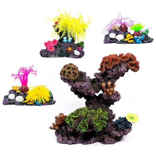 Aquarium coral rock ornament - rock,