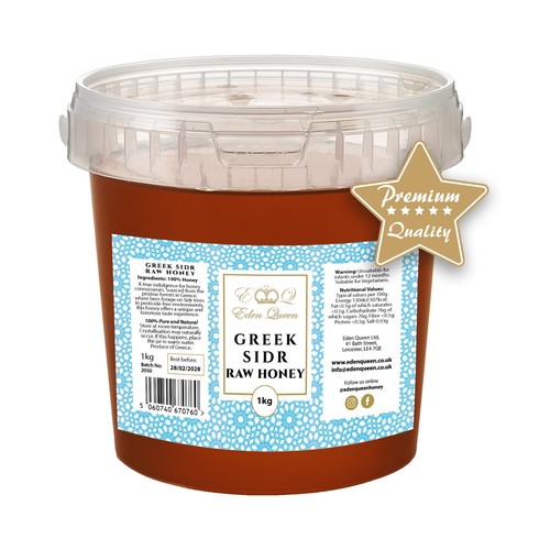 Raw honey greek - honey, sidr