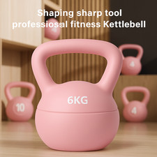 2x Rubber Kettlebells Weight Set Home Gym Fitness Strength Training Workout.