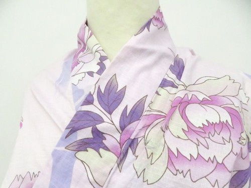 Japanese kimono yukata purple - japanese,