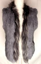 Real Fur Gilet Chinese Rabbit