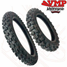 New Yamaha PW80 PY80 Front and Rear Tyres Pair Set  60/100-14 + 80/100-12