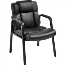 Faux Leather Reception Office Chairs Executive Guest Chairs for Waiting Rooms