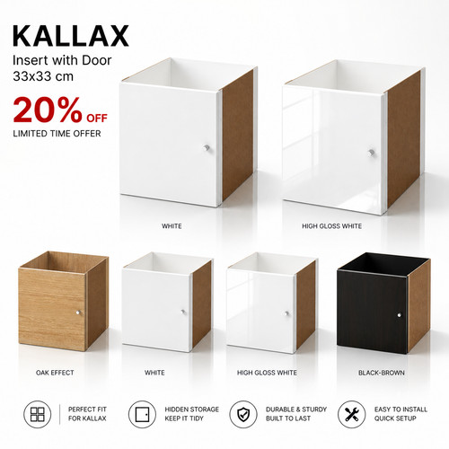 Ikea kallax insert with - ikea,