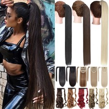 32" Real Thick Ponytail Clip