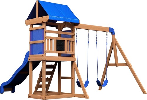 Kids double swing - swing, slide