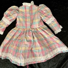SILK DRESS FOR ANTIQUE DOLL