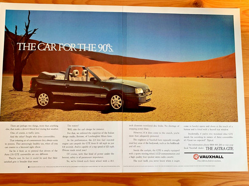 Vauxhall astra gte frameable - astra,