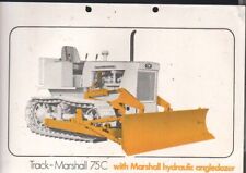 Track-Marshall "75C" Tractor with Marshall hydraulic angledozer Brochure Leaflet
