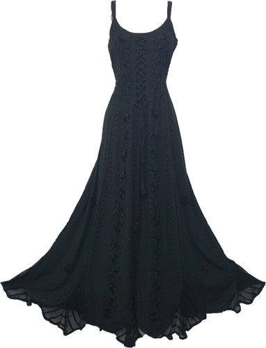 Maxi gothic dress corset - maxi,