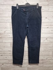 Hoggs of Fife Men's Navy Moleskin Monarch 2 Trousers W34 L29 Regular Fit