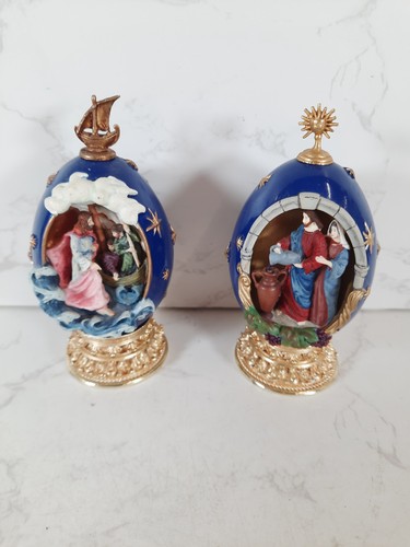 Pair house faberge eggs - of,