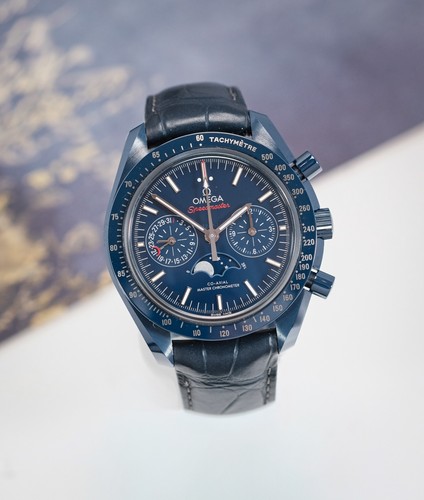 Omega blue side - blue, moon