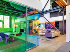 Dichroic colour changing self-adhesive rainbow colourful, coloured window film