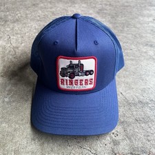 Ringers Western Trucker Hat Cap Long Haul Navy Blue Western Cowboy Like New