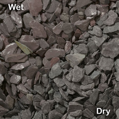 Blue slate aggregate garden - blue,