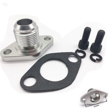 AN12 Turbo Oil Drain Adapter Return Flange Aluminum For Garrett GT28 GT30 GT35