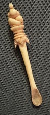 Antique Handcarved Snuff Spoon
