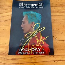 Bigbang G-Dragon Autographed