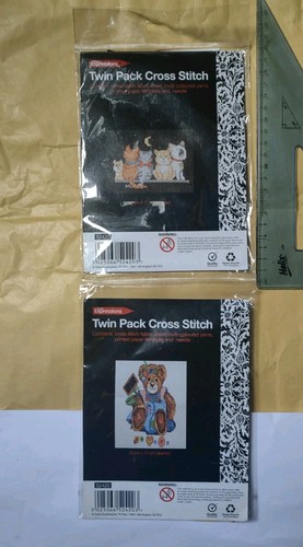 Cross stitch kit 12x17cm twin - cross,