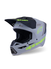 NEW 2026 ALPINESTARS SM3 S-M3 HELMET RADIUM GREY BLACK YELLOW ADULT MOTOCROSS MX
